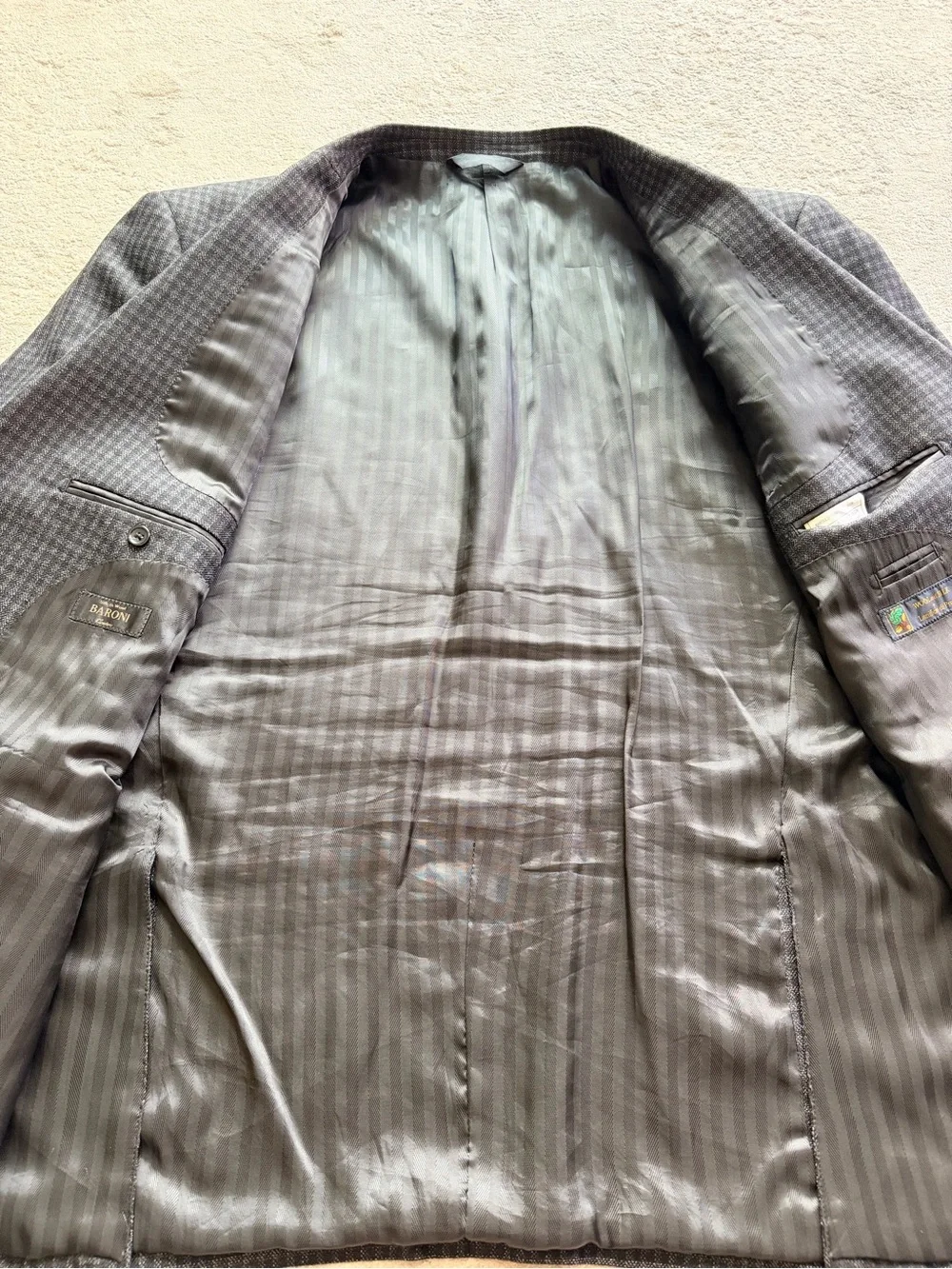 BARONI Couture x Lanificio di Pray Silk Wool Blazer 52R